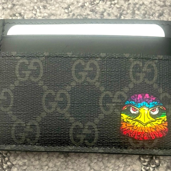 Gucci authentic new “Black Eagle” Card Holder - Picture 1 of 4